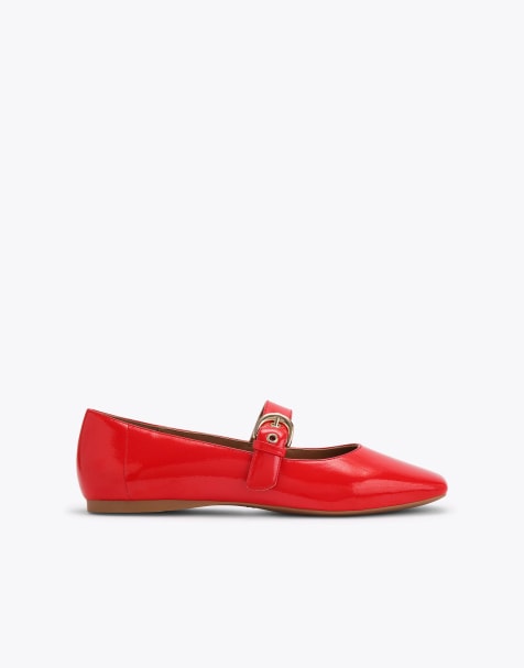 KG Kurt Geiger Nico ballets in red - view 1