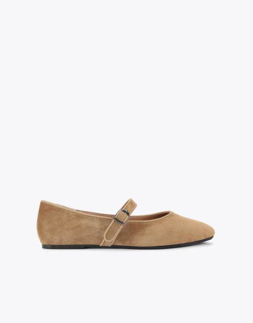 KG Kurt Geiger Nina ballets in camel suede 