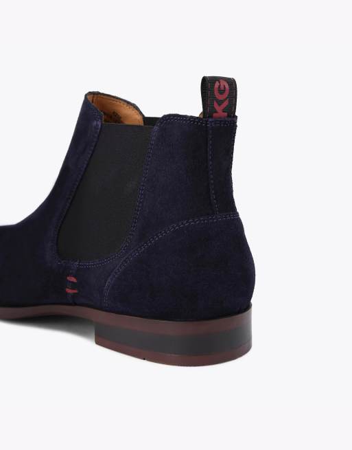 KG Kurt Geiger Pax chelsea boots in navy, 3 of 4