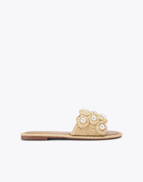 KG Kurt Geiger Prairie sandal flat sandals in beige combination - view 1