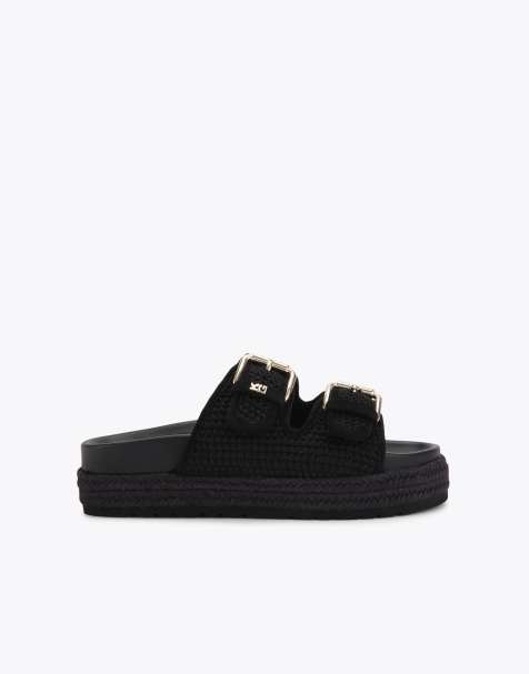 KG Kurt Geiger Raquel2 flat sandals in black combination - view 1