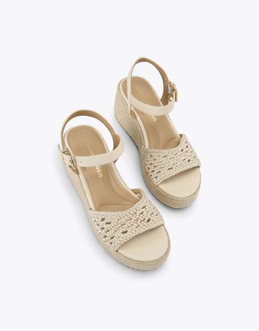 KG Kurt Geiger Rhoda flatform heeled sandals in beige, 2 of 4