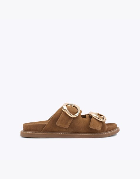KG Kurt Geiger River slippers in camel - view 1