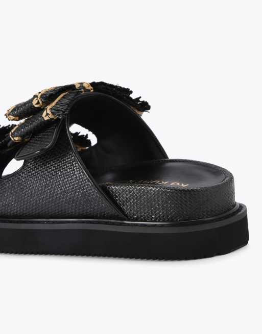 KG Kurt Geiger Robbie flat sandals in black combination, 3 of 4