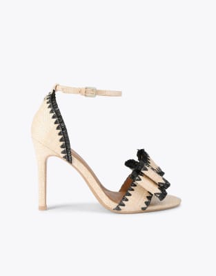  Robbie high heeled sandals in beige combination