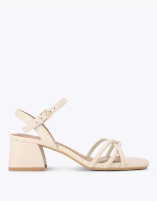  Sable heeled sandals in bone