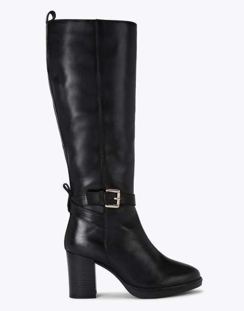 KG Kurt Geiger Sage high leg knee boots in black - view 1