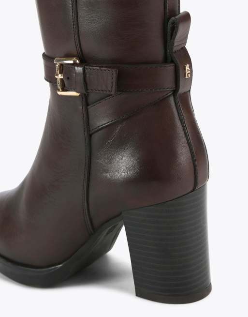 KG Kurt Geiger Sage high leg knee boots in brown, 4 of 4