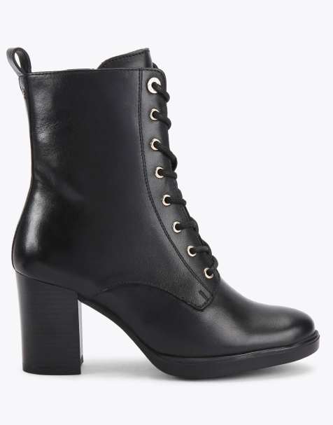 KG Kurt Geiger Sage lace up mid ankle boots in black - view 1