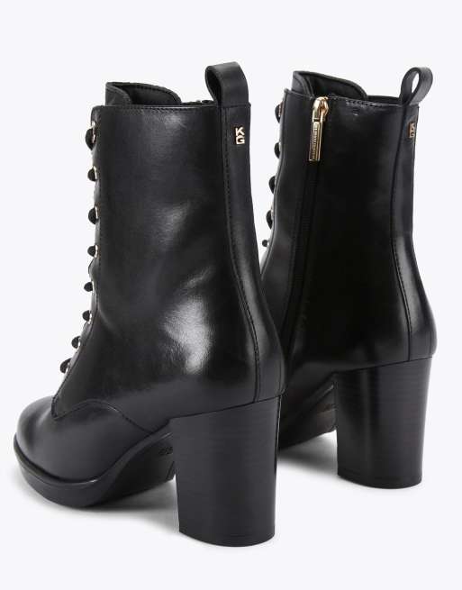 KG Kurt Geiger Sage lace up mid ankle boots in black, 3 of 4
