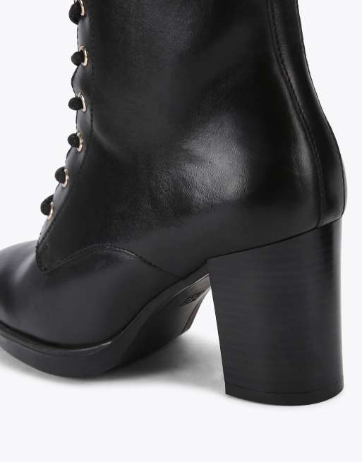 KG Kurt Geiger Sage lace up mid ankle boots in black, 4 of 4