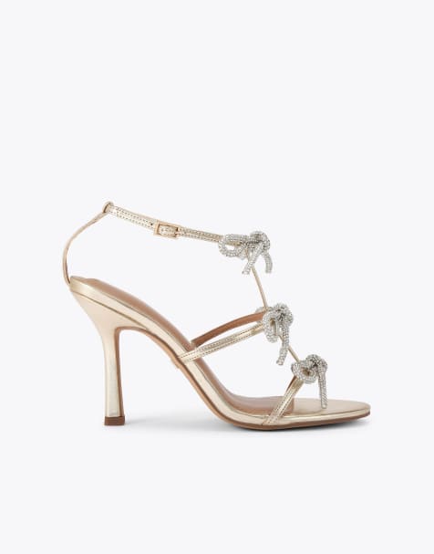 KG Kurt Geiger Scarlet heeled sandals in gold - view 1