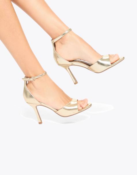 KG Kurt Geiger Serena heeled sandals in gold - view 1