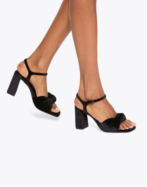KG Kurt Geiger Signet heeled sandals in black - view 1