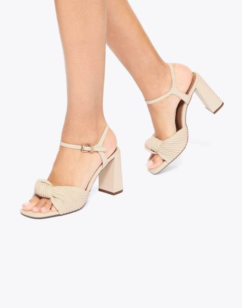 KG Kurt Geiger Signet heeled sandals in bone - view 1