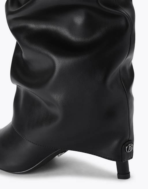 KG Kurt Geiger Sleek cuff long knee boots in black, 4 of 4