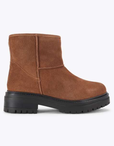 KG Kurt Geiger Snow low ankle boots in tan - view 1