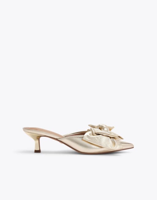 KG Kurt Geiger Sophia heeled shoes in gold, 2 of 4
