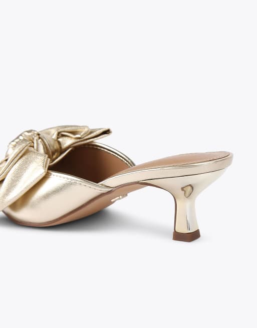 KG Kurt Geiger Sophia heeled shoes in gold, 4 of 4