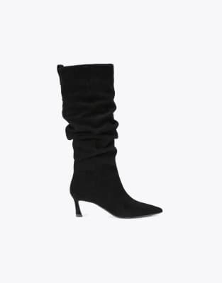  Stark rouche knee boots  suede