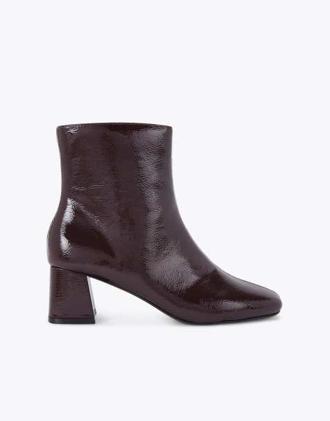 KG Kurt Geiger Storm mid ankle boots in wine - view 1