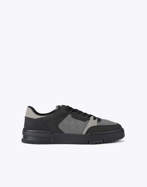 KG Kurt Geiger Storm retro trainers in grey mid combination - view 1