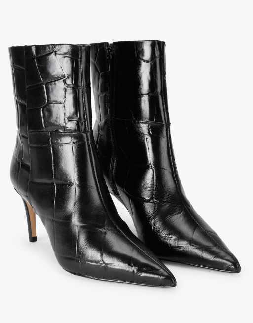 KG Kurt Geiger Strict boot mid ankle boots in black, 2 of 4