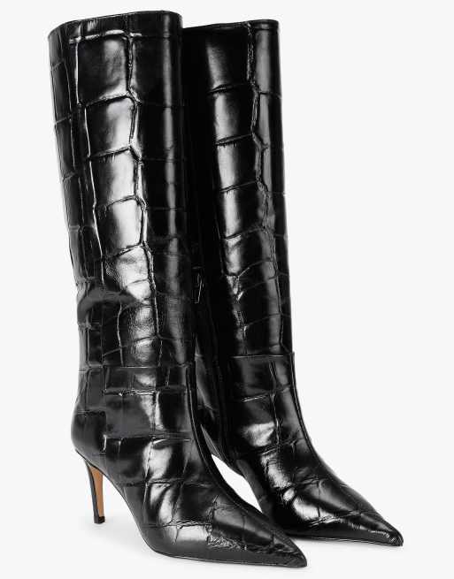 KG Kurt Geiger Strict high boot knee boots in black, 2 of 4