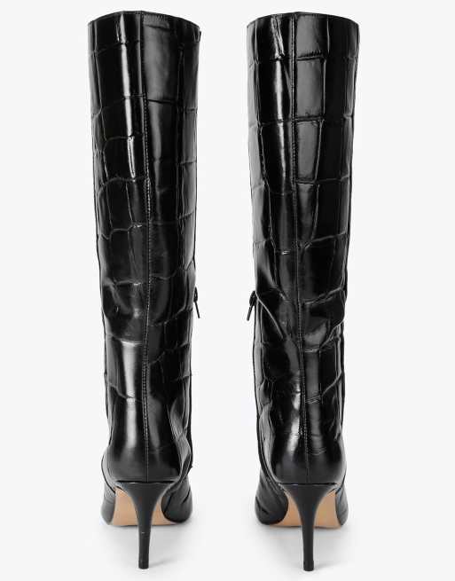 KG Kurt Geiger Strict high boot knee boots in black, 3 of 4