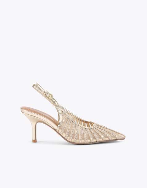 KG Kurt Geiger Suzie heeled shoes in gold - view 1