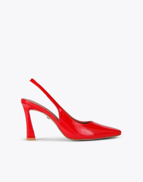 KG Kurt Geiger Sweetie court heeled shoes in red - view 1