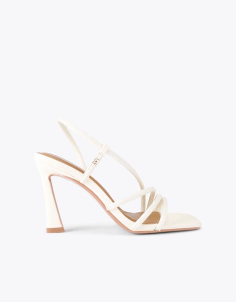 KG Kurt Geiger Sweetie pearl heeled sandals in white comb - view 1