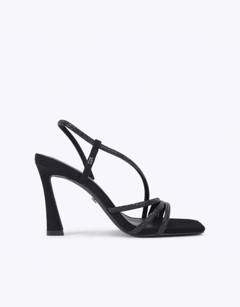 KG Kurt Geiger Sweetie sandal gem heeled sandals in black - view 1