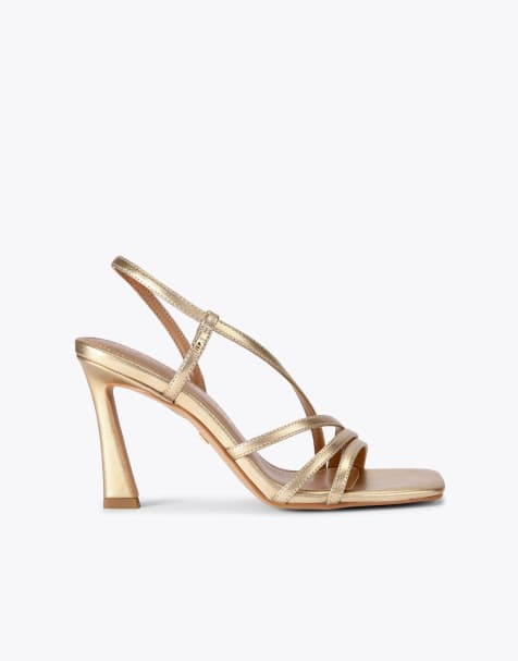KG Kurt Geiger Sweetie sandal heeled sandals in gold - view 1