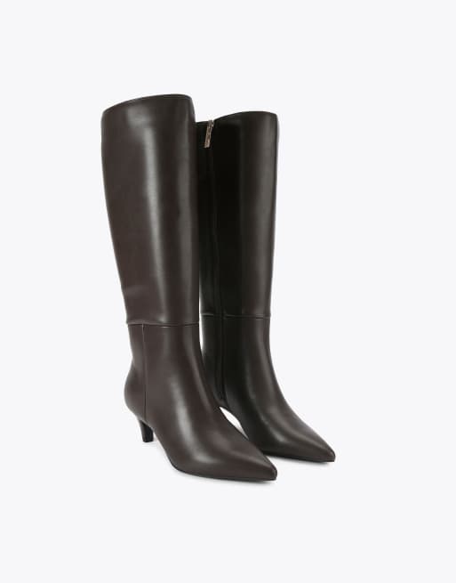 KG Kurt Geiger Tansy high leg knee boots in brown, 2 of 4