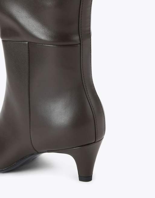KG Kurt Geiger Tansy high leg knee boots in brown, 3 of 4