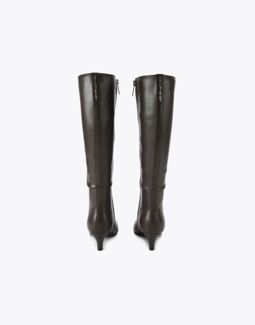 KG Kurt Geiger Tansy high leg knee boots in brown, 4 of 4