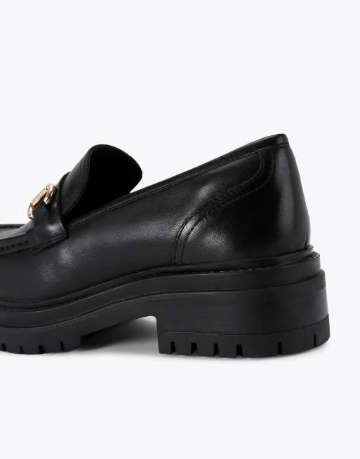 KG Kurt Geiger Tasha loafer2 flat shoes in black leather, 4 of 4