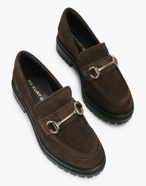 KG Kurt Geiger Tasha loafer2 flat shoes in brown, 2 of 4