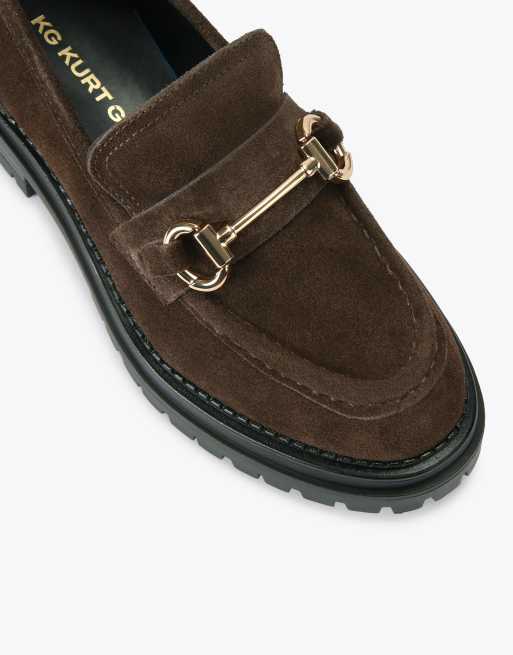 KG Kurt Geiger Tasha loafer2 flat shoes in brown, 4 of 4