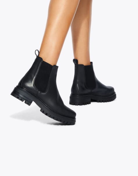 KG Kurt Geiger Teddy low ankle boots in black leather - view 1