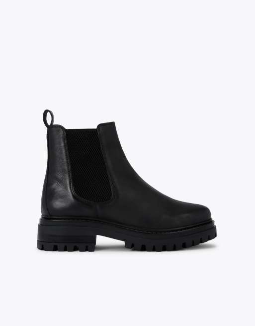 KG Kurt Geiger Teddy low ankle boots in black leather, 2 of 4