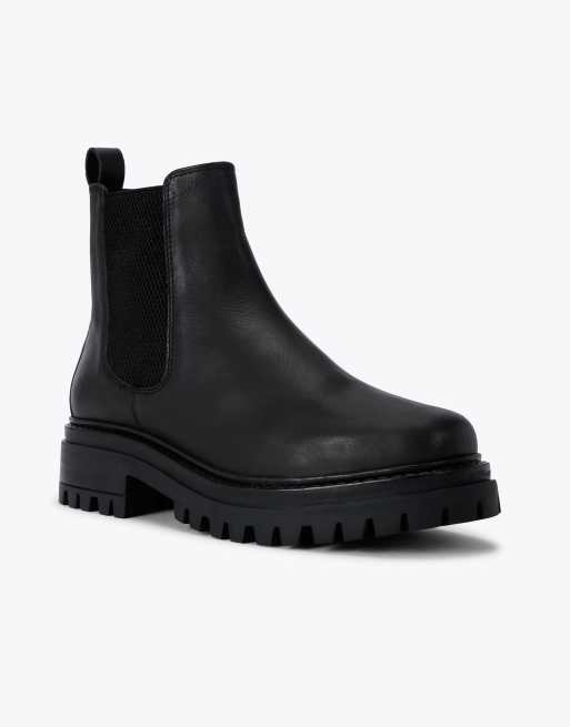 KG Kurt Geiger Teddy low ankle boots in black leather, 4 of 4