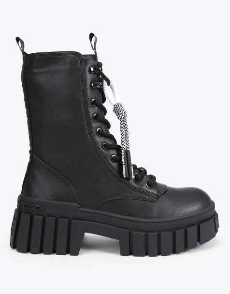 KG Kurt Geiger Tegan lace up2 low ankle boots in black - view 1