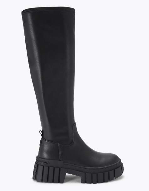 KG Kurt Geiger Tegan sock knee2 knee boots in black - view 1