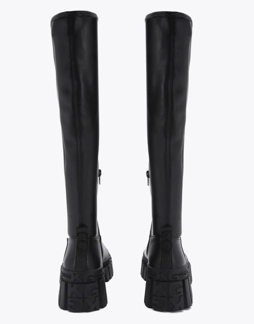 KG Kurt Geiger Tegan sock knee2 knee boots in black, 3 of 4
