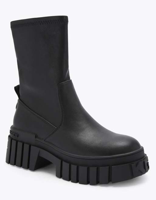 KG Kurt Geiger Tegan sock2 low ankle boots in black, 2 of 4