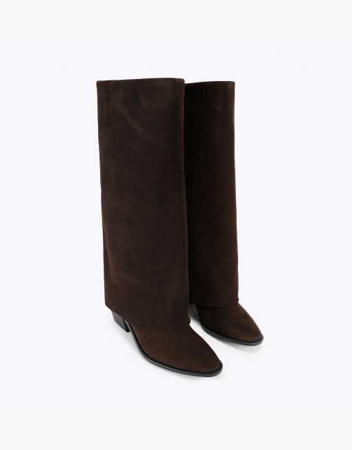 KG Kurt Geiger Telling2 knee boots in dark brown, 2 of 4