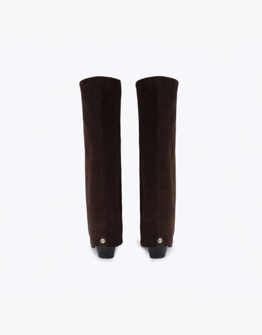 KG Kurt Geiger Telling2 knee boots in dark brown, 3 of 4