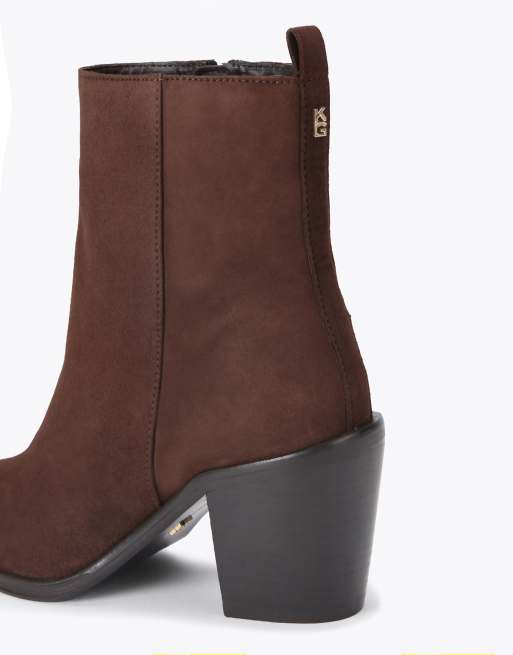 KG Kurt Geiger Terrace mid ankle boots in brown, 3 of 4